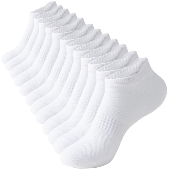Accessories - Women's Athletic Running Ankle Socks Low Cut Tab Design 6 Pairs